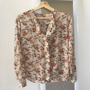 Vintage Floral Blouse
